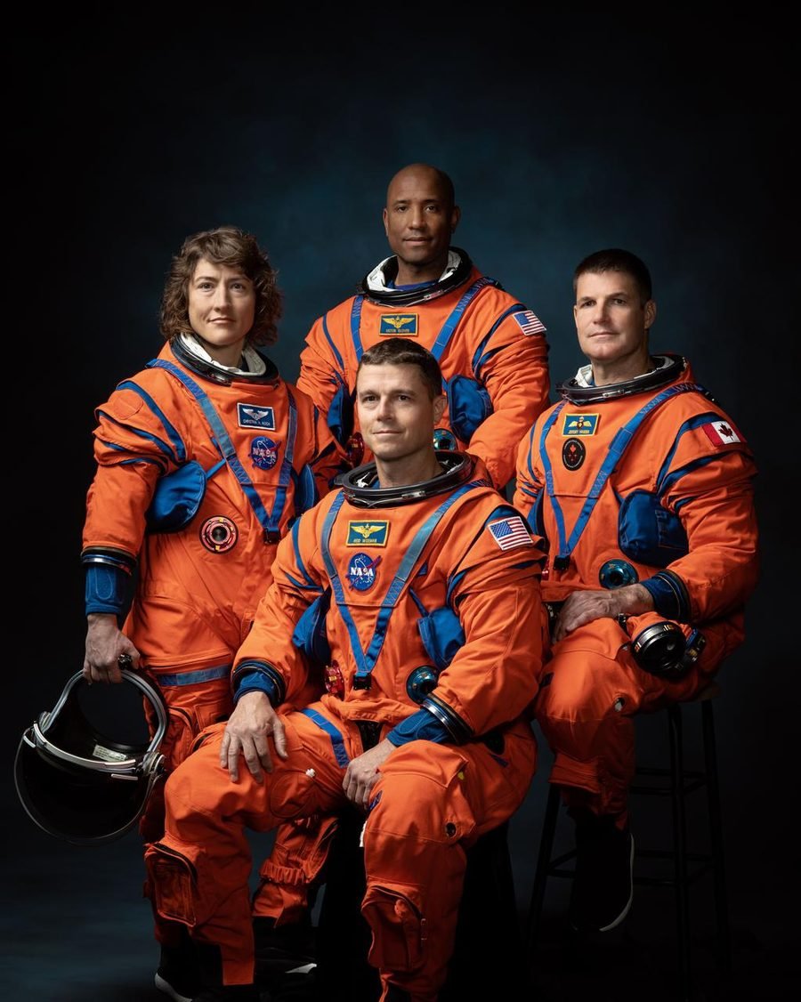 Official Artemis II crew portrait.